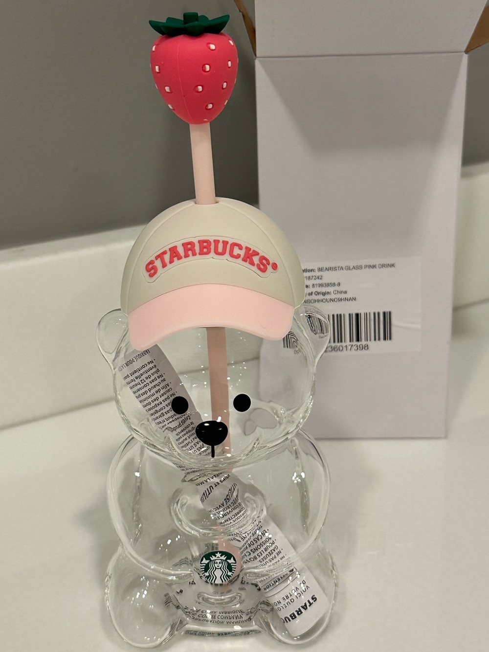 Limited-Edition Bearista™ Glass Cold Cup, 20 ounce Pink Collection Summer 2026 - Picture 2 of 16